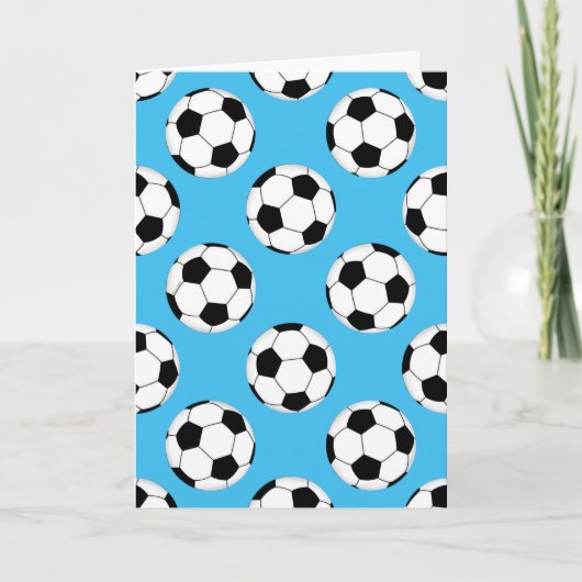 Voetballen patroon kaart (Voorkant)