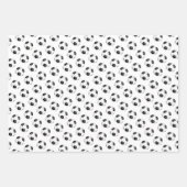 voetballen patroon Kerst of elke gelegenheid Inpakpapier Vel (Voorkant 2)