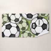 Voetballen Patroon Kinder Boys Naam Jersey Badhanddoek (Badhanddoek)