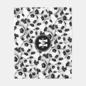 voetballen Patroon kinder sportkamer Decor Fleece Deken (Voorkant)