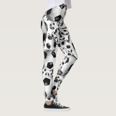 voetballen patroon leggings w ELKE bkgrd kleur (Rechts)