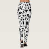 voetballen patroon leggings w ELKE bkgrd kleur (Achterkant)