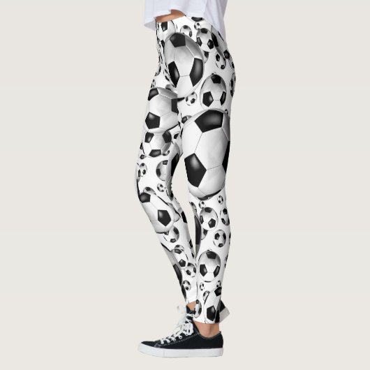voetballen patroon leggings w ELKE bkgrd kleur (Links)