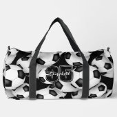 Voetballen Patroon Speler Naam Jersey Nummer Plunjezak (Voorkant)