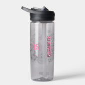 voetballen roze zwarte sterren waterfles (Rechts)