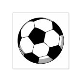 Voetballen rubberen stempel (Afrduk)