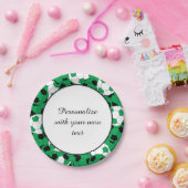 voetballen spelers | DIY-tekst | Groen Papieren Bordje (Feest)