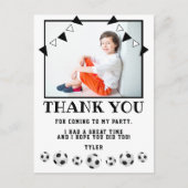 Voetballen Sport Foto Birthday Hartelijk dank Briefkaart (Voorkant)