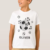 Voetballen Sportleeftijd, Speler Nummer T-shirt (Voorkant)