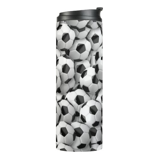 Voetballen thermische trommel thermosbeker (Gedraaid links)