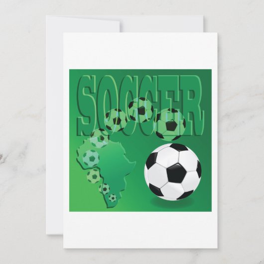 Voetballen Uitnodigingen (Voorkant)