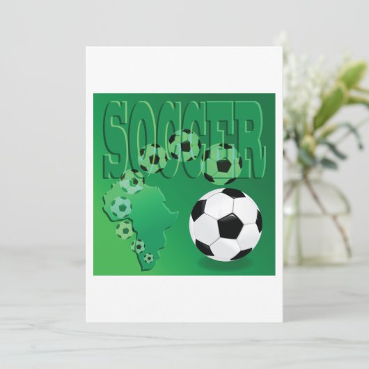 Voetballen Uitnodigingen (Staand voorkant)