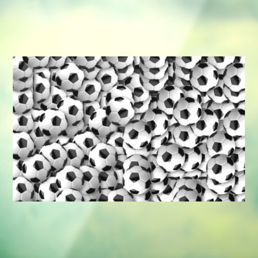 Voetballen Venster Cling Raamsticker (Vel 3)