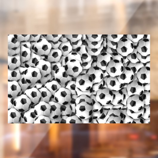 Voetballen Venster Cling Raamsticker (Vel 2)