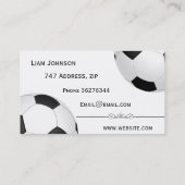 Voetballen Visitekaartje (Achterkant)