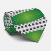 Voetballen Voetbal Veld Print stropdas (Opgerold)
