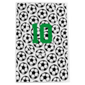 Voetballen White Black Aangepast aantal poorten Medium Cadeauzakje (Voorkant)