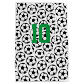 Voetballen White Black Aangepast aantal poorten Medium Cadeauzakje (Achterkant)