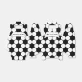 Voetballen Zwart en Wit Custom Name Bedankdoosjes (Uitgevouwen)