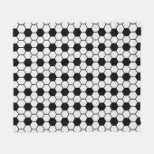 Voetballen Zwart-wit Custom Fleece Deken (Voorkant (Horizontaal))