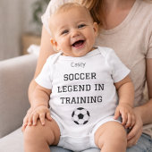 Voetballende Legende Opleiding Aangepaste Baby Naa Romper