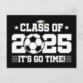 Voetballer Afstuderen Klasse van 2025 Senior Briefkaart (Voorkant)