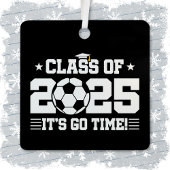 Voetballer Afstuderen Klasse van 2025 Senior Metalen Ornament
