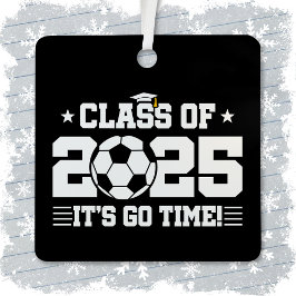 Voetballer Afstuderen Klasse van 2025 Senior Metalen Ornament