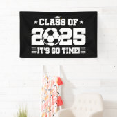 Voetballer Afstuderen Klasse van 2025 Senior Spandoek (Insitu)