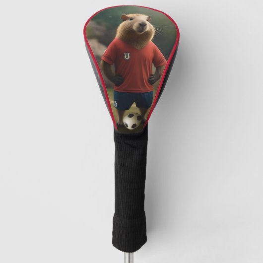 Voetballer Capybara, Golfheadcover (Voorkant)