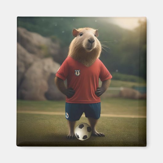 Voetballer Capybara, Magneet (Voorkant)