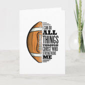 Voetballer Christus Geloof Jezus Kaart (Voorkant)