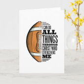 Voetballer Christus Geloof Jezus Kaart (Gele Bloem)