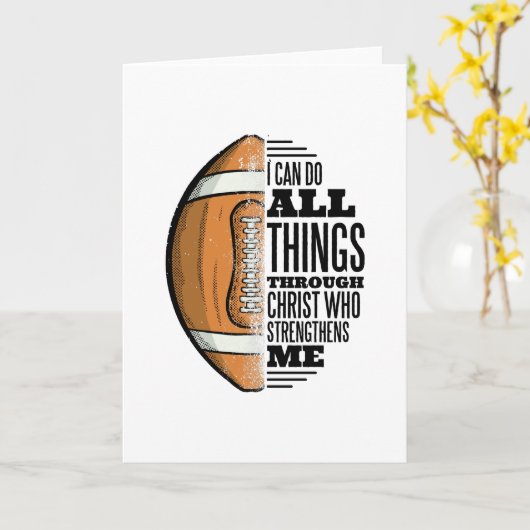 Voetballer Christus Geloof Jezus Kaart (Gele Bloem)