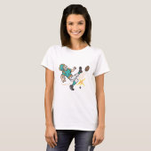 voetballer die aftrap doet t-shirt (Voorkant volledig)