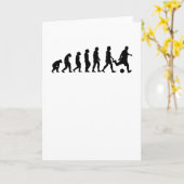 Voetballer Evolution Gift Cadeau Idee Kaart (Gele Bloem)