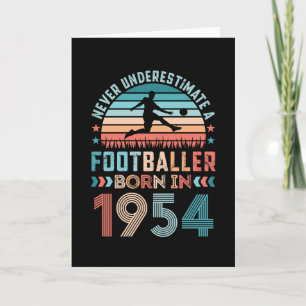 Voetballer geboren in 1954 Voetbal 70e verjaardag  Kaart