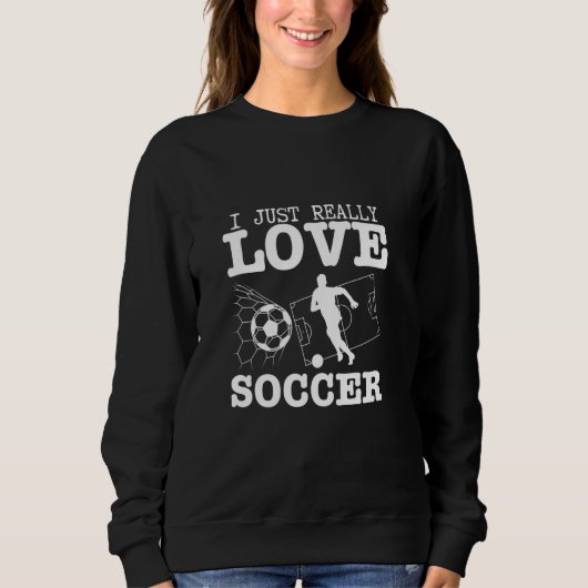 Voetballer Ik hou echt van voetbal Trui (Voorkant)