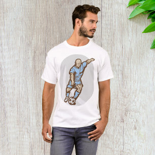  Voetballer Illustratie Retro Football T-shirt