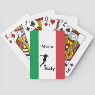 Voetballer, Italië aanpasbaar Pokerkaarten
