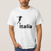 Voetballer Italië, aanpasbaar T-shirt (Voorkant)