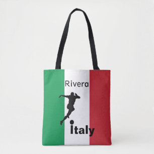 Voetballer, Italië aanpasbaar Tote Bag