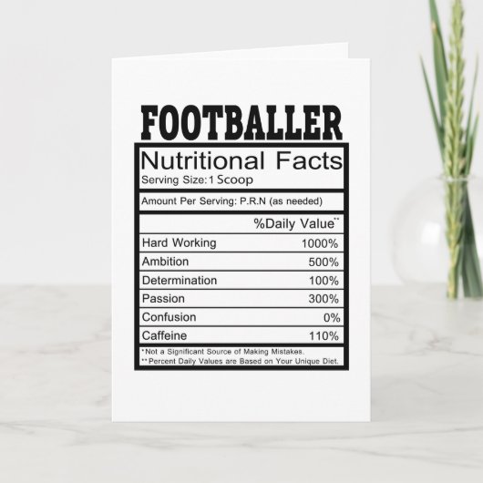 voetballer kaart (Voorkant)