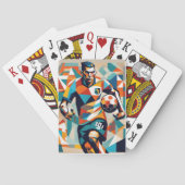 Voetballer kubist Kaart (Achterkant)