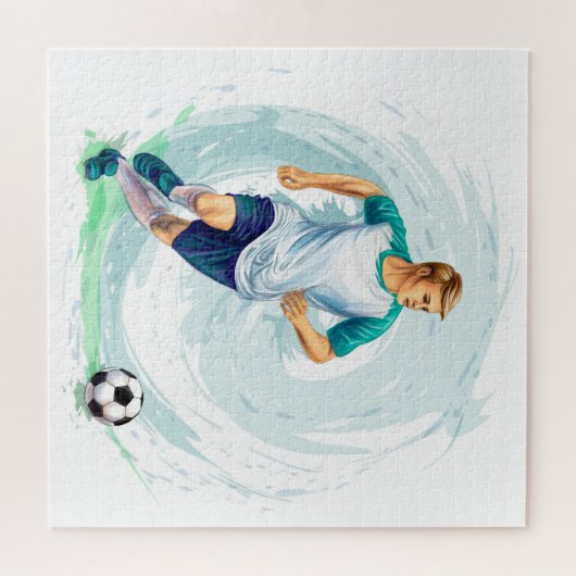 voetballer legpuzzel (Horizontaal)