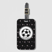 Voetballer Schattige Star Pattern Meisjes Geperson Bagagelabel (Voorkant (verticaal))