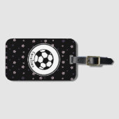 Voetballer Schattige Star Pattern Meisjes Geperson Bagagelabel (Voorkant (horizontaal))