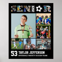 Voetballer Senior Night Sport Fotocollage