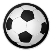 voetballer Soccer Bedroom Decor Keramische Knop (Voorkant)