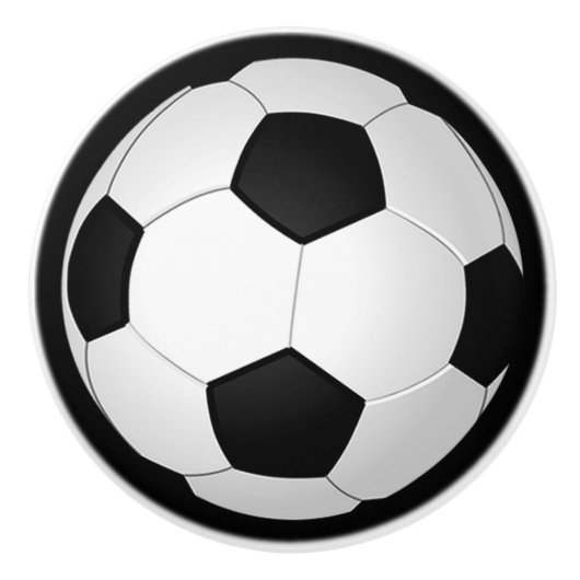 voetballer Soccer Bedroom Decor Keramische Knop (Voorkant)